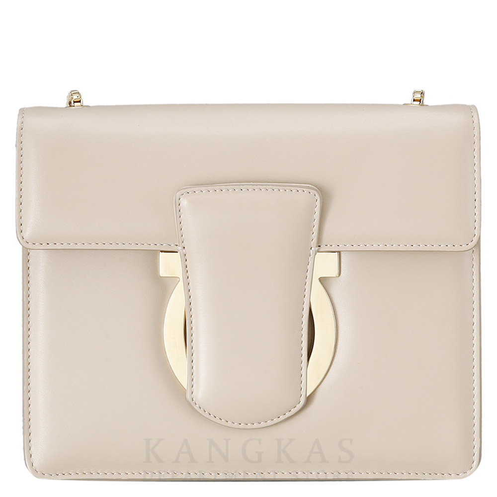 FERRAGAMO(USED)페레가모 간치니 체인 크로스백